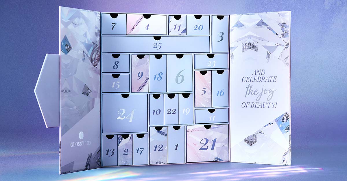 SPOILER ! La révélation complète du Calendrier de l’Avent 2022 GLOSSYBOX !
